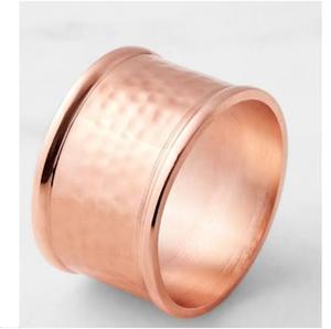 Anneau de serviette en métal de forme arrondie, taille personnalisée, design classique, en papier de soie, fabriqué en Inde - Product Image 1