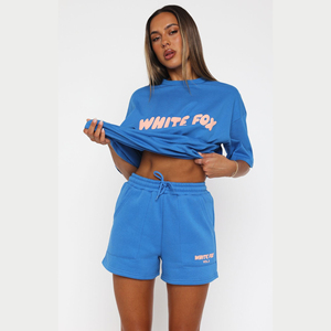 Conjunto de 2 Piezas para Mujer, Verano 2026, Precio Bajo, Alta Calidad, Sudadera Holgada de Manga Larga y Pantalones Cortos - Product Image 5