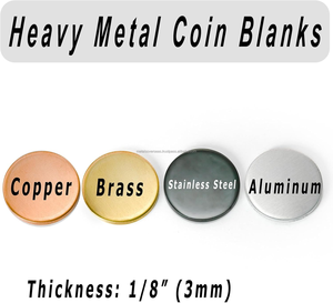 Pièces de monnaie vierges en cuivre, rondes, super épaisses, de style antique et moderne, pour la gravure, l'estampage métallique, l'art et les objets de collection - Product Image 2