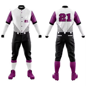 Ensemble d'uniformes de baseball de qualité supérieure pour équipes, vêtements de sport, uniformes de baseball en gros, faciles à porter - Product Image 5