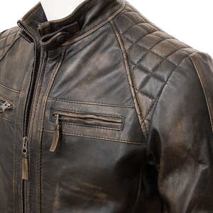 Meilleures ventes - Vestes en cuir pour hommes respirantes de haute qualité pour l'hiver - Vente chaude - Mode tendance - Coupe-vent - Imperméable - Product Image 4