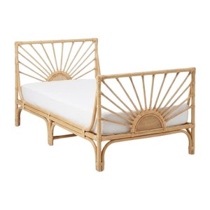 Lit pour tout-petit en rotin, design soleil, prix d'usine de gros, mobilier de chambre d'enfant de haute qualité, vente chaude, mobilier enfant pas cher - Product Image 2