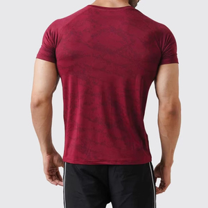 Hot Sale Men's Sweatshirt 100% Cotton 250gsm Custom Logo Gym Workout Short Sleeve Quick Dry Breathable T-Shirt for Sports - Product Image 4
