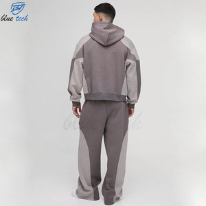 Men Winter Casual Fleece Tracksuit Set Hoodie Pants Regular Fit Comfortable Sportswear Gym Training Streetwear Custom Logo Print - Product Image 6