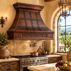 Top Selling Handmade Antique Design <b>Wall</b> Mounted Fire Place <b>Wall</b> Cover Hood Chimney Exhaust Kitchen Hood Chimney - Product Image 1