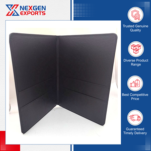 Carpeta de Presentación de Cuero PU de Primera Calidad, Estilo Moderno, Logotipo Personalizado, Disponible en Grandes Cantidades, Origen India - Product Image 3