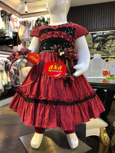 Robe en coton à paillettes pour bébé, blouse avec bandeau, nouvelle collection - Product Image 6