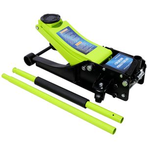 Martinetto idraulico da pavimento verde da 4 tonnellate (8000 libbre) con gamma di sollevamento da 2,5 a 20 pollici, carrello di servizio a basso profilo per auto - Product Image 2