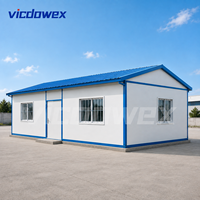 VICDOWEX Maison Modulaire de Luxe Contemporaine Intégrée Type T avec Isolation Thermique pour Camp de Construction et Salle à Manger
