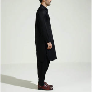 Produits en gros les plus tendances : Salwar Kameez pour hommes de couleur unie, taille personnalisée, séchage rapide, élégant, service OEM - Product Image 2