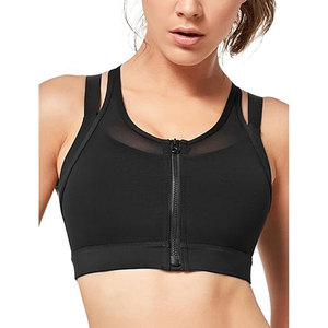 Solid Trader Everyday Comfort Active Wear Wire Free Non Slip Seamless Design Highly Breathable <b>Women</b> Workout <b>Top</b> Fitness Bra - Product Image 3