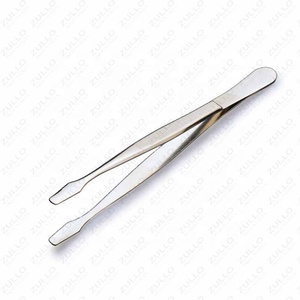 Pince à épiler plate en acier inoxydable de qualité supérieure pour la collection de timbres, outil de précision pour loisirs créatifs, couleur personnalisée, fabricant OEM - Product Image 2