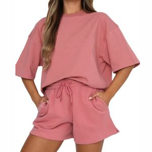 2026 Summer Women's Oversized Tshirt With Shorts Casual Loose Fit Navel Shorts Suit Trendy Digital Printing 2-Piece <b>Set</b> Skinny F - Product Image 4