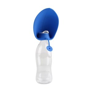 Silicone Outdoor Travel Pet Portable Water Bottle <b>Leaf</b> Cover Flip Design Regular Size - Product Image 3
