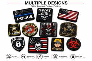 Custom Eco-Friendly PVC Skull Helmet American Flag 3D Tactical <b>Sew</b>-<b>On</b> Morale <b>Patch</b> for Bags Caps Uniforms - Product Image 6