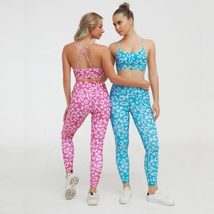 Yoga Sets <b>Dance</b> Outfit 3 Pcs Tracksuit Set with Cutout Back Crop Top Shorts and <b>Pants</b> High Waist Front OEM Color - Product Image 4