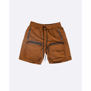 Shorts cargo multi-poches en toile de haute qualité pour hommes, séchage rapide, respirant, style vintage, fermeture à cordon, vêtements décontractés d'été - Product Image 5
