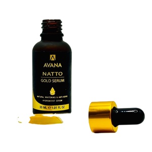 Suero Líquido Avana Natto Gold con Colágeno y Oro 24K, Antienvejecimiento, Antiarrugas, Blanqueador, Hidratante con Ácido Hialurónico para Cuello y Rostro - Product Image 3