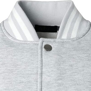 New Design Solid Color Winter <b>Men</b> Varsity Jackets Canvas Stand Collar Hooded Cartoon Patchwork Low MOQ Breathable Quick Dry Sale - Product Image 3