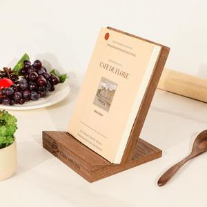 Support de livre de recettes moderne en métal doré, support minimaliste pour livre de cuisine, présentoir de comptoir élégant pour tablette et livre de cuisine - Product Image 3