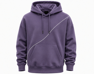 Sudadera con Capucha Azul Marino para Hombre, Color Sólido, Felpa de Algodón, Corte Casual, Manga Regular, Diseño con Bolsillo, Ropa de Invierno, Transpirable por Delante - Product Image 4