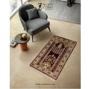 Alfombra de oración de viscosa de lujo Sacred Stillness, de venta al por mayor, con construcción duradera y diseño clásico, disponible al mejor precio. - Product Image 6
