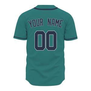 Maillot de baseball personnalisé, impression par sublimation, manches courtes, respirant, séchage rapide, fabricant OEM ODM, vente en gros - Product Image 2
