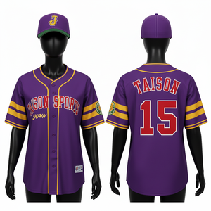 Camiseta de Béisbol para Mujer, 150 GSM, Tela de Poliéster Transpirable, Verde Crema, Franja Vertical, Cierre de Botones, Logotipo Personalizado - Product Image 4