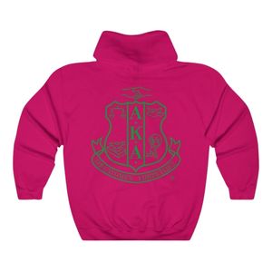   เสื้อฮู้ดสีชมพู Heliconia พิมพ์ลาย Green Crest ผ้าฟลีซแบบสวม Unisex เสื้อผ้าชมรมกรีก รับผลิตแบบ OEM ODM - Product Image 2