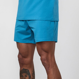 Shorts de sport décontractés pour hommes, longueur genou, été-automne, séchage rapide, respirants, écologiques, avec cordon de serrage, confortables, couleur unie, pour la course à pied - Product Image 3
