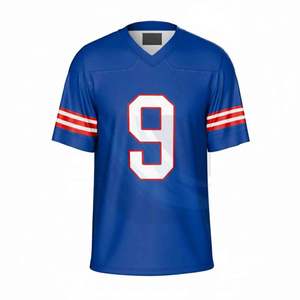 Maillots de football américain SPOFIT style professionnel, personnalisés, haute qualité, respirants, grandes tailles, uniformes à manches courtes unisexes - Product Image 4