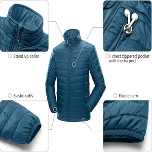 <b>Thick</b> Puffer 100% Nylon Hooded Stand Collar Streetwear Stylish Custom Jacket Men'S Cold <b>Winter</b> <b>Coat</b> - Product Image 5