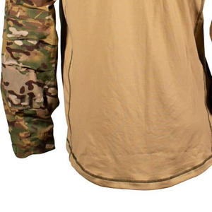 Men's Tactical Long Sleeve T-<b>Shirt</b> with Needle Detection Polyester Woven Quick Dry Warm Half-<b>Zip</b> Design - Product Image 6