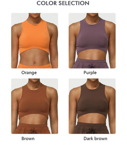 New Breathable Reversible Front Padded Sports Bra Plus Size Comfortable Yoga High Quality Sports Bras Women Fitness Gym Wear - Product Image 2