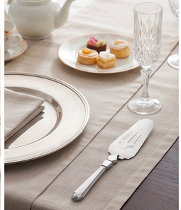 Cuchillo para Pastel de Acero Inoxidable con Diseño de Logotipo en Relieve, Forma Irregular, Antiadherente, Apto para Lavavajillas, para Decoración de Pasteles y Fiestas - Product Image 6