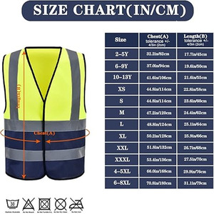 เสื้อกั๊กความปลอดภัยบนท้องถนนมองเห็นได้ชัดเจนปรับแต่งโลโก้ได้ตามต้องการพร้อมกระเป๋า - Product Image 2