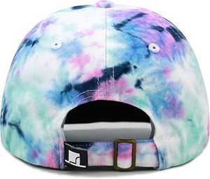 Gorra de Béisbol Ajustable de 6 Paneles con Estampado Tie-Dye, de Algodón, Unisex, Estilo Casual para Primavera/Verano - Product Image 3