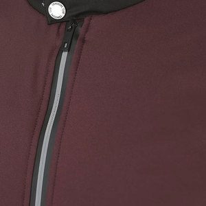Blouson Bomber Homme Bordeaux Col Montant Fermeture Éclair Décontracté Coupe-Vent Polyester Vêtement d'Extérieur Automne Coupe Droite - Product Image 6