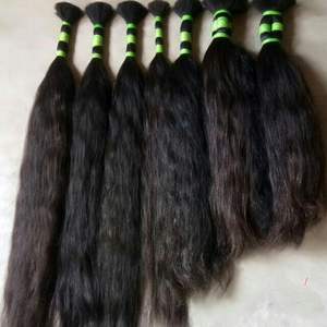 Extensions de cheveux humains vierges vietnamiens avec fixation par clip, trame simple, cheveux en vrac - Product Image 1