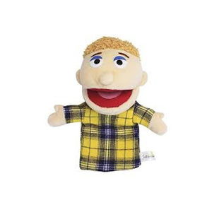Plush Puppet Girl With Black Hair And Red Mouth <b>Soft</b> <b>Stuffed</b> Animal <b>Toy</b> For Kids Age 2 To 4 Years - Product Image 2