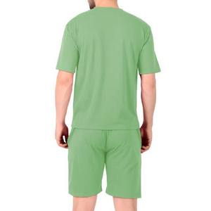 2026 High Street <b>Knitted</b> Men's T-Shirt <b>Sets</b> with 240g Fabric Weight Light Green Color Cheap Price Summer <b>Sets</b> - Product Image 5