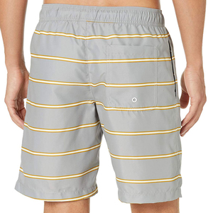 Shorts de bain pour hommes à rayures, séchage rapide, taille élastique, pour la plage, fournisseur OEM ODM personnalisé - Product Image 3