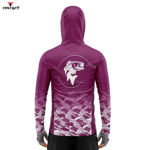 Sweat-shirts de pêche pour hommes 100 % polyester, confortables, respirants, à manches longues, avec design sublimé et fonction imperméable - Product Image 2
