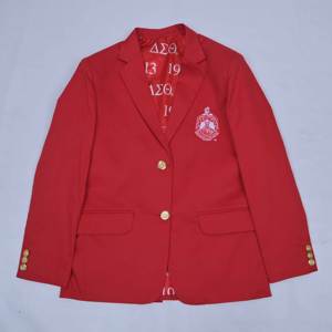 เสื้อเบลเซอร์ผู้หญิงปักลาย 3 มิติ ตัวอักษรกรีก 9 ตัว ดีไซน์พิเศษ คุณภาพพรีเมียม พร้อมปักโลโก้ชมรมซิกม่าแกมมาธีตาตามสั่ง - Product Image 3