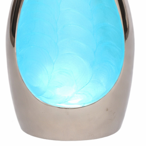 Florero de Aluminio Fundido Cromado Plateado de Lujo, Forma Irregular Moderna, Hecho a Mano, Decoración de Mesa Portátil, Esmalte Personalizable - Product Image 6