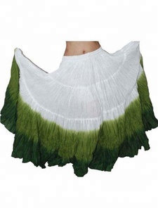 Confortable élégant 25 Yard coton danse du ventre jupe taille libre respirant cravate teinture Tribal soirée porter ceinture décoration pour les femmes - Product Image 4