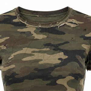 <b>Top</b> Trending Women's Summer <b>Distressed</b> Crop <b>Top</b> Crew Neck Quick Dry Breathable Eco-Friendly Canvas Customized Colors & Logo - Product Image 3