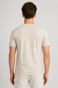 T-shirt vierge personnalisé pour homme, 100 % polyester, tissu toile, imprimé par transfert thermique, respirant, écologique, manches courtes, coupe classique - Product Image 2