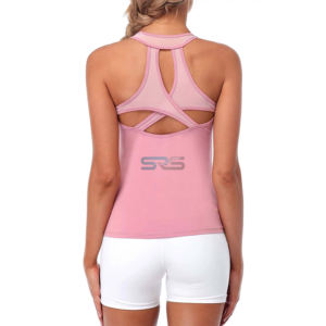 Camiseta Deportiva de Yoga para Mujer, Diseño Personalizado, Tejido Transpirable, Cuello Redondo, Logotipo Frontal, Alta Calidad, Nueva Colección en Oferta - Product Image 3