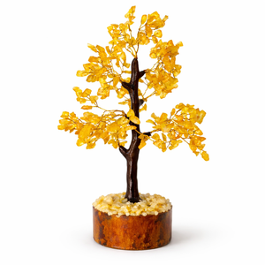 Árbol de Citrino Amarillo de Cristal con 300 Fichas, Bonsái de Piedras Preciosas Hecho a Mano, Decoración Feng Shui para la Riqueza, para Hogar y Oficina, Regalo, Proveedor al por Mayor - Product Image 1